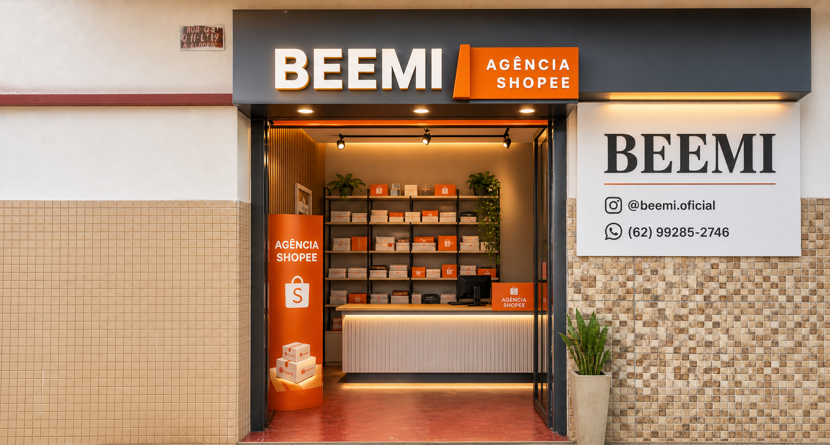 Fachada ou marca da loja Beemi — Agência Shopee