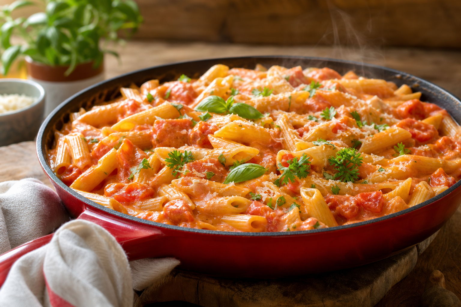 E-book: Macarrão de uma panela cremoso e rápido